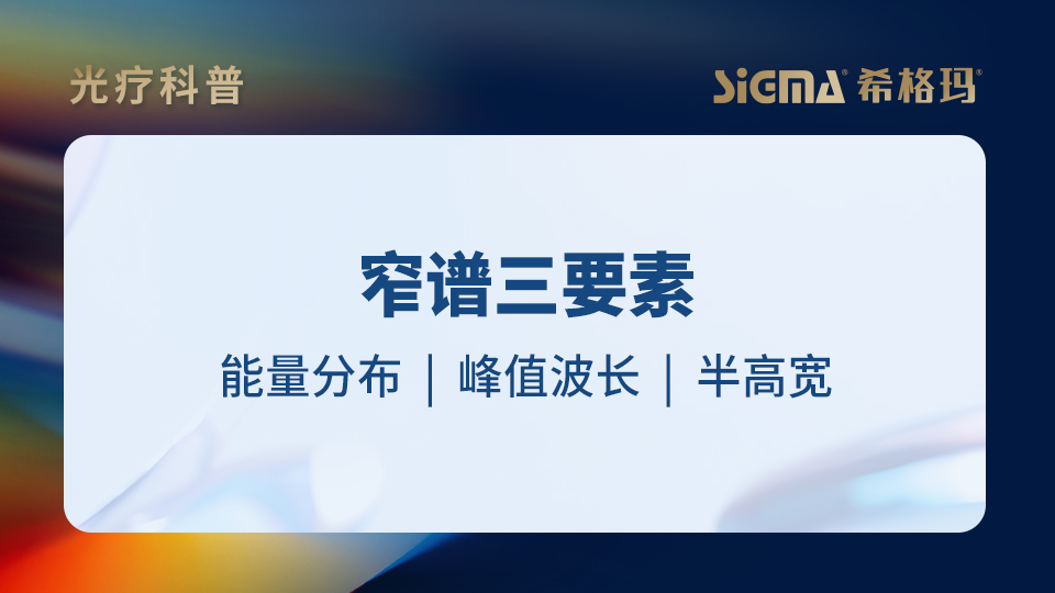 “窄谱三要素”：能量分布、峰值波长、半高宽